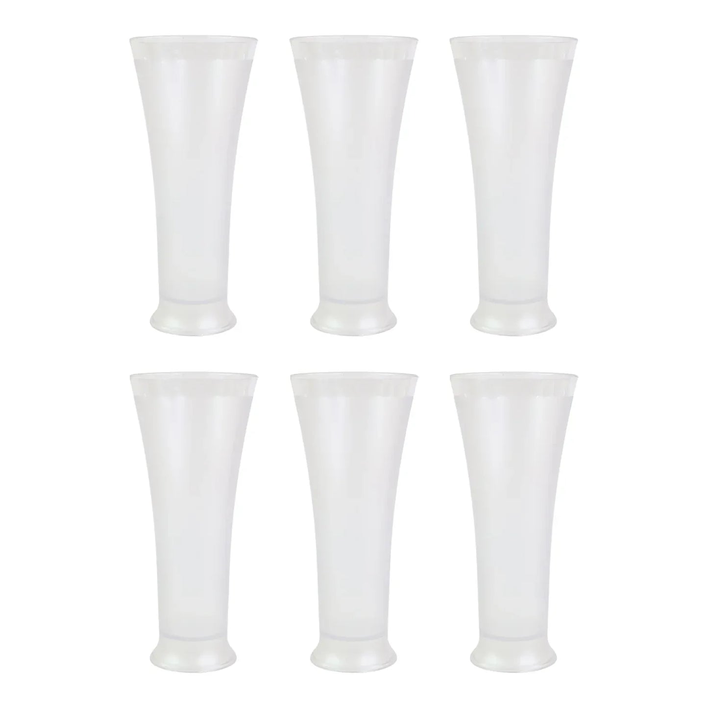 Supermom Plastic Faluda Matt Glass Set (300ml 6 Pc) - Zidbik