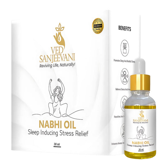 Ved Sanjeevani Nabhi Oil Sleep Inducing Stress Relief (30ml  1 Pc) - Zidbik