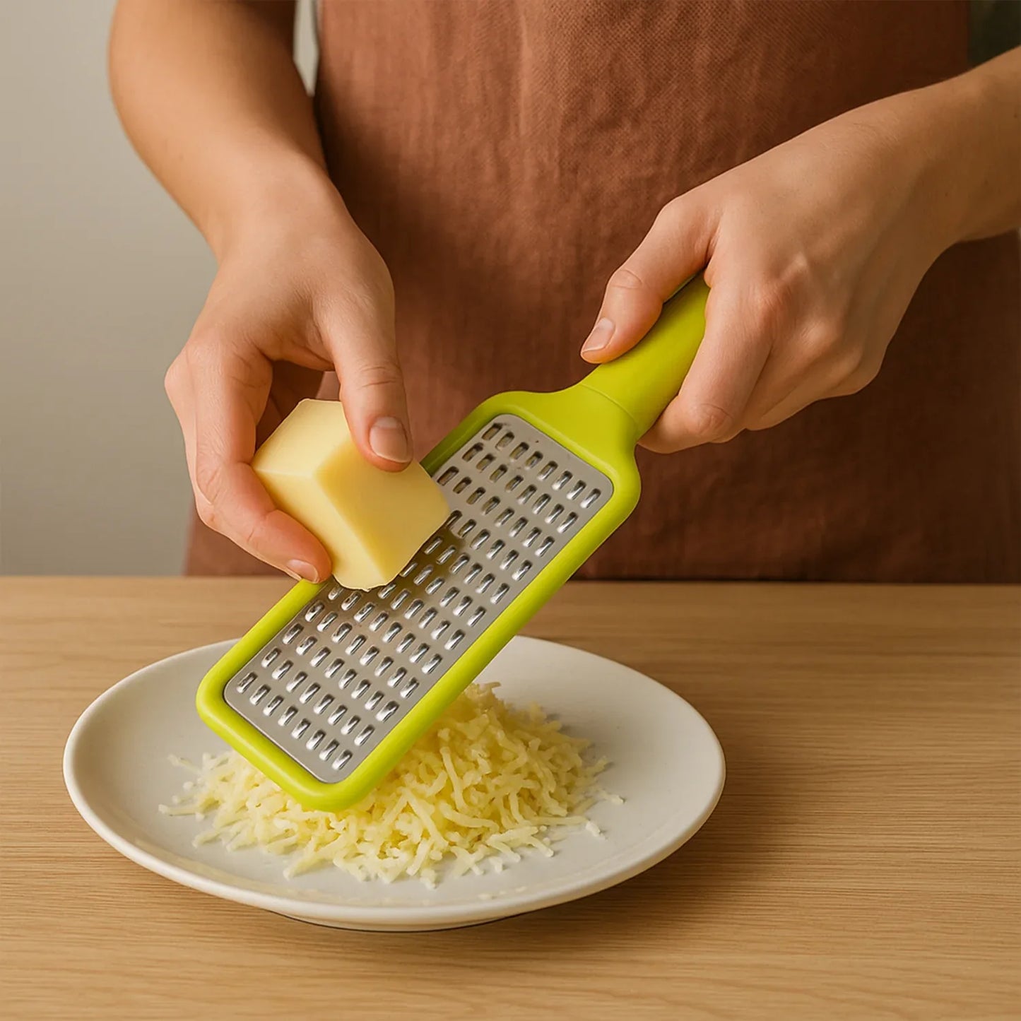Stainless Steel Vegetables Fruits Shredder For Kitchen Cheese Grater (1 Pc) - Zidbik
