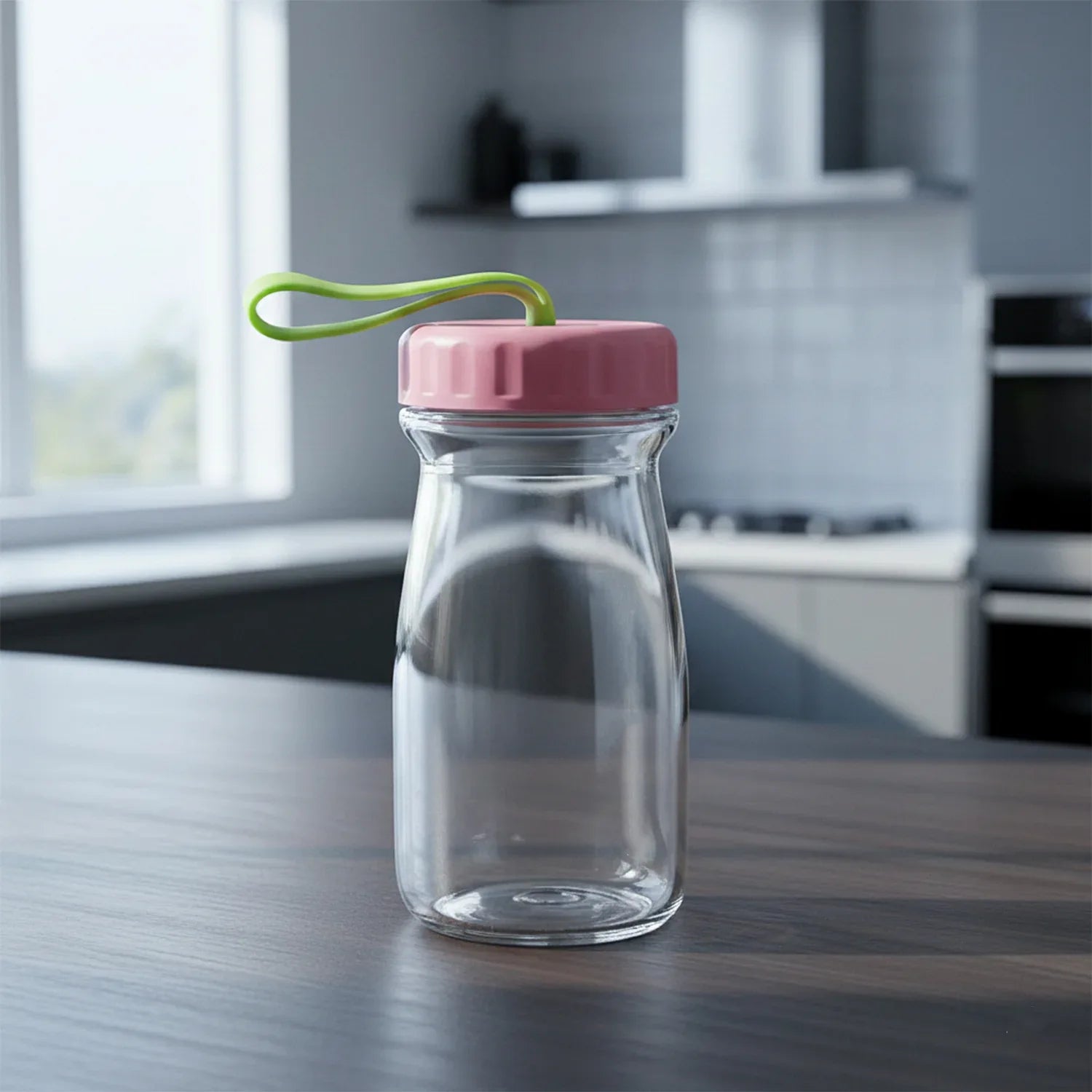 Premium Glass Bottle With Leak-proof Lid 300 Ml - Zidbik
