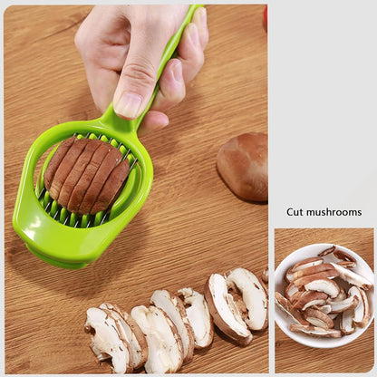 5970 Multipurpose Slicer With Seven Blades Egg Slicers Stainless Slicer Strawberry Tomato Kiwi Fruit Cutter Divider Separator - Zidbik