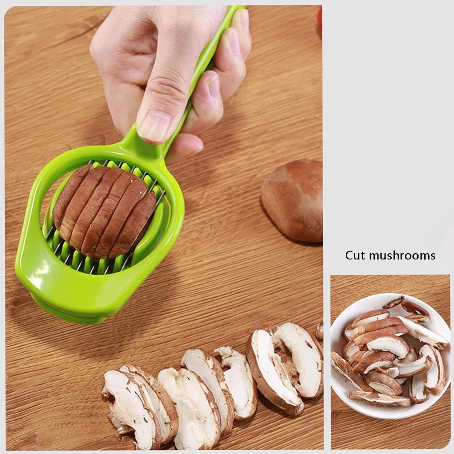 5970 Multipurpose Slicer With Seven Blades Egg Slicers Stainless Slicer Strawberry Tomato Kiwi Fruit Cutter Divider Separator - Zidbik