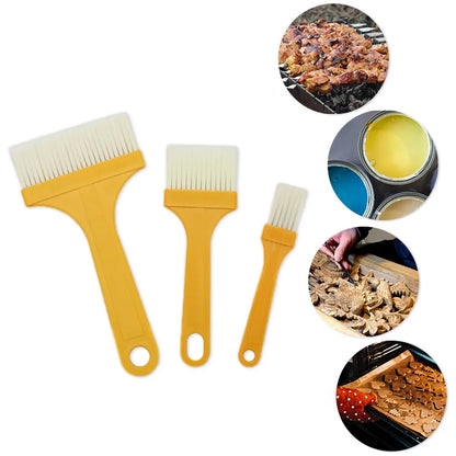 Multifunction Basting Brush Barbecue Brush For Cooking Pastry Brush Baking (3 Pcs Set) - Zidbik