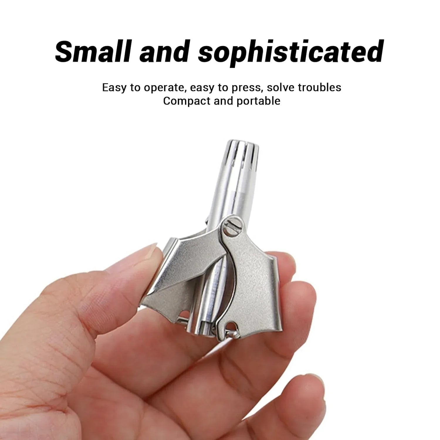 Stainless Steel Painless Nose Hair Remover (1 Pc) - Zidbik
