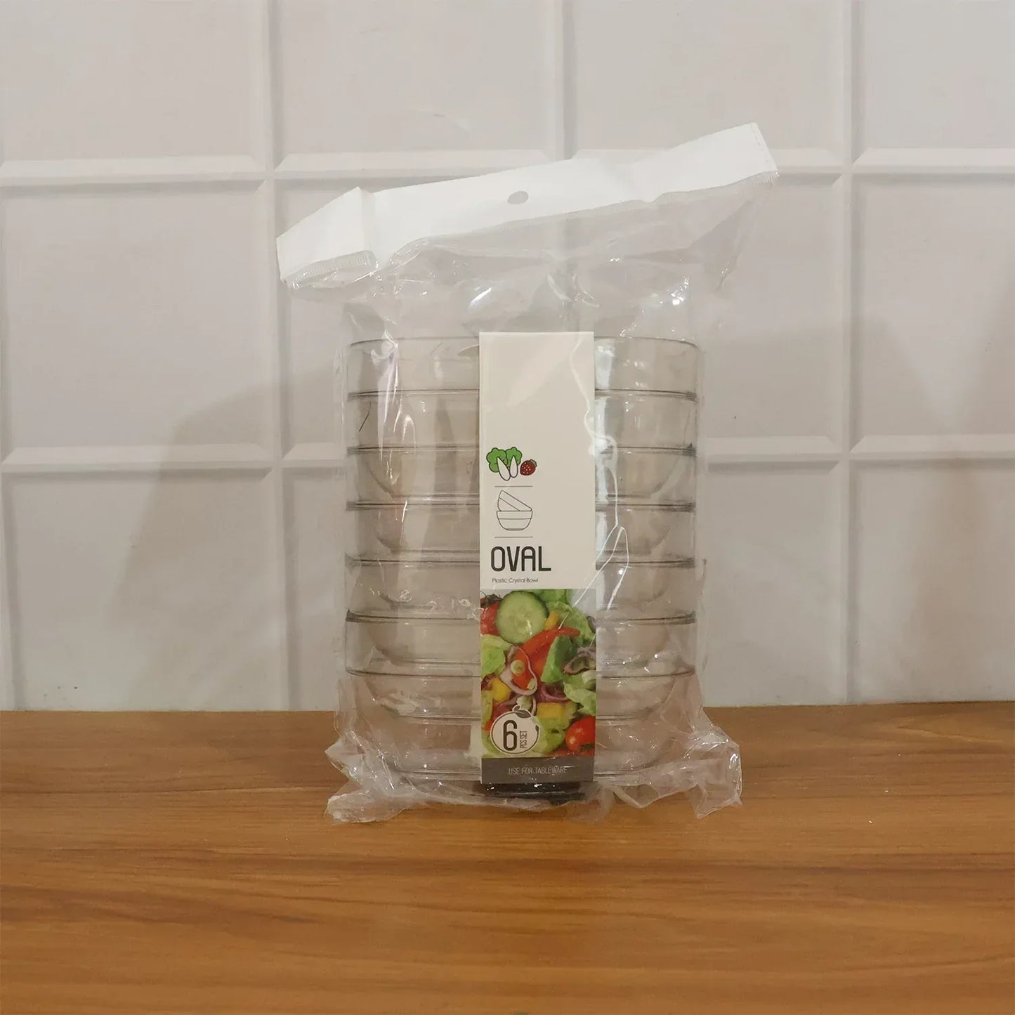 Multipurpose Transparent Serving Storage Bowls Set (6 Pc Set) - Zidbik