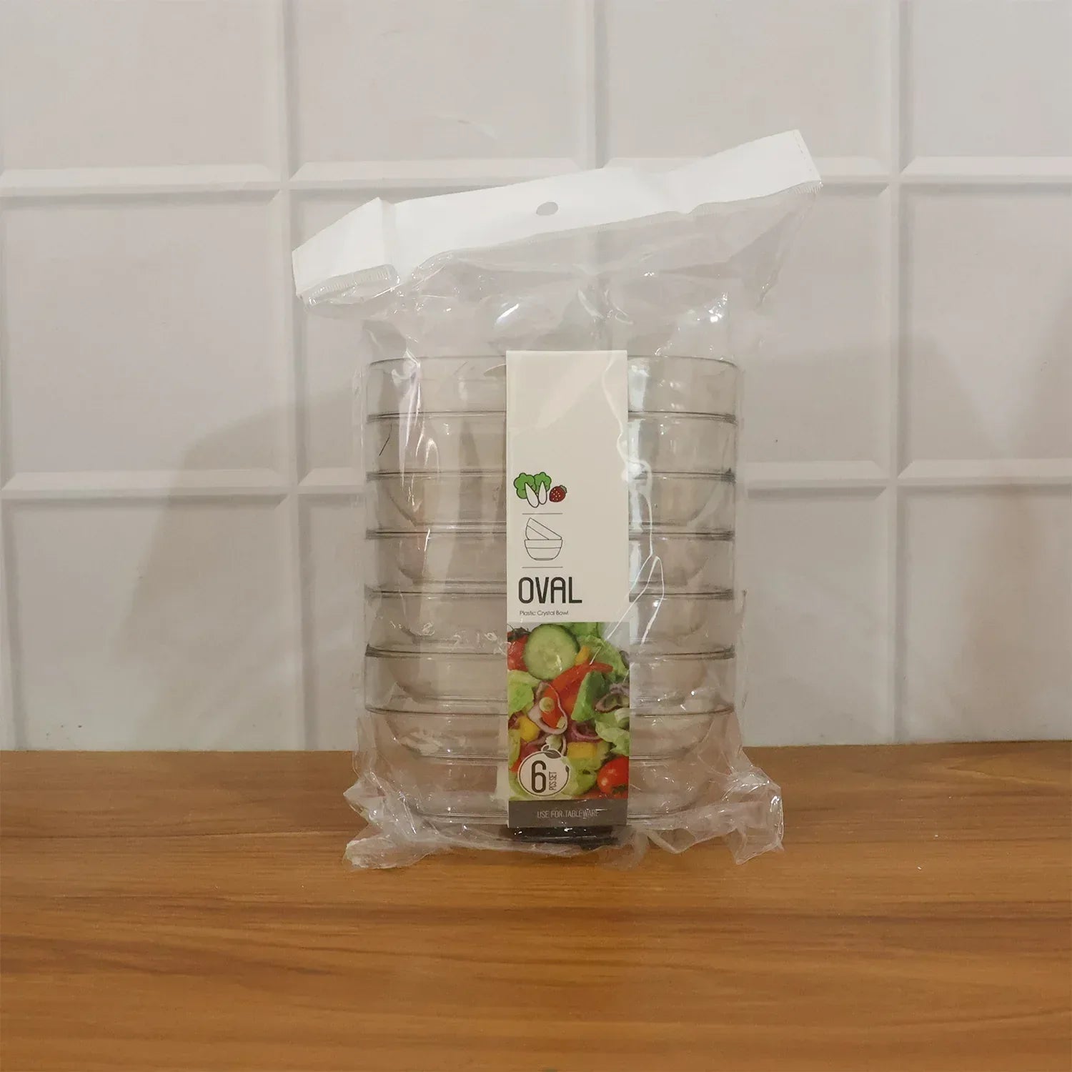 Multipurpose Transparent Serving Storage Bowls Set (6 Pc Set) - Zidbik