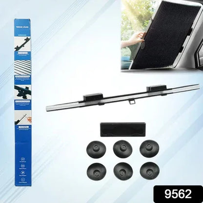 Retractable Long Foldable Windshield Sun Shade For Car (1 Set) - Zidbik