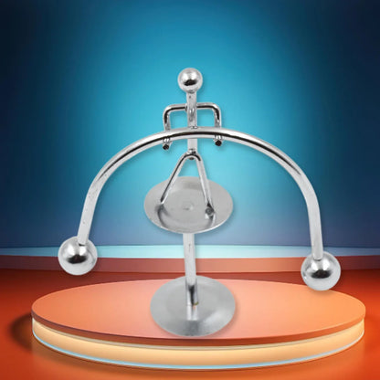 7850 Mini Steel Balance Toy Small Weightlifter Mold Desk Decor Metal Craft Perpetual Balance Art Education Motion Toy Figurine Home Office Decoration Birthday Gift (1 Pc) - Zidbik