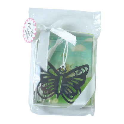 Elegant Butterfly Design Metal Bookmark (1 Pc) - Zidbik