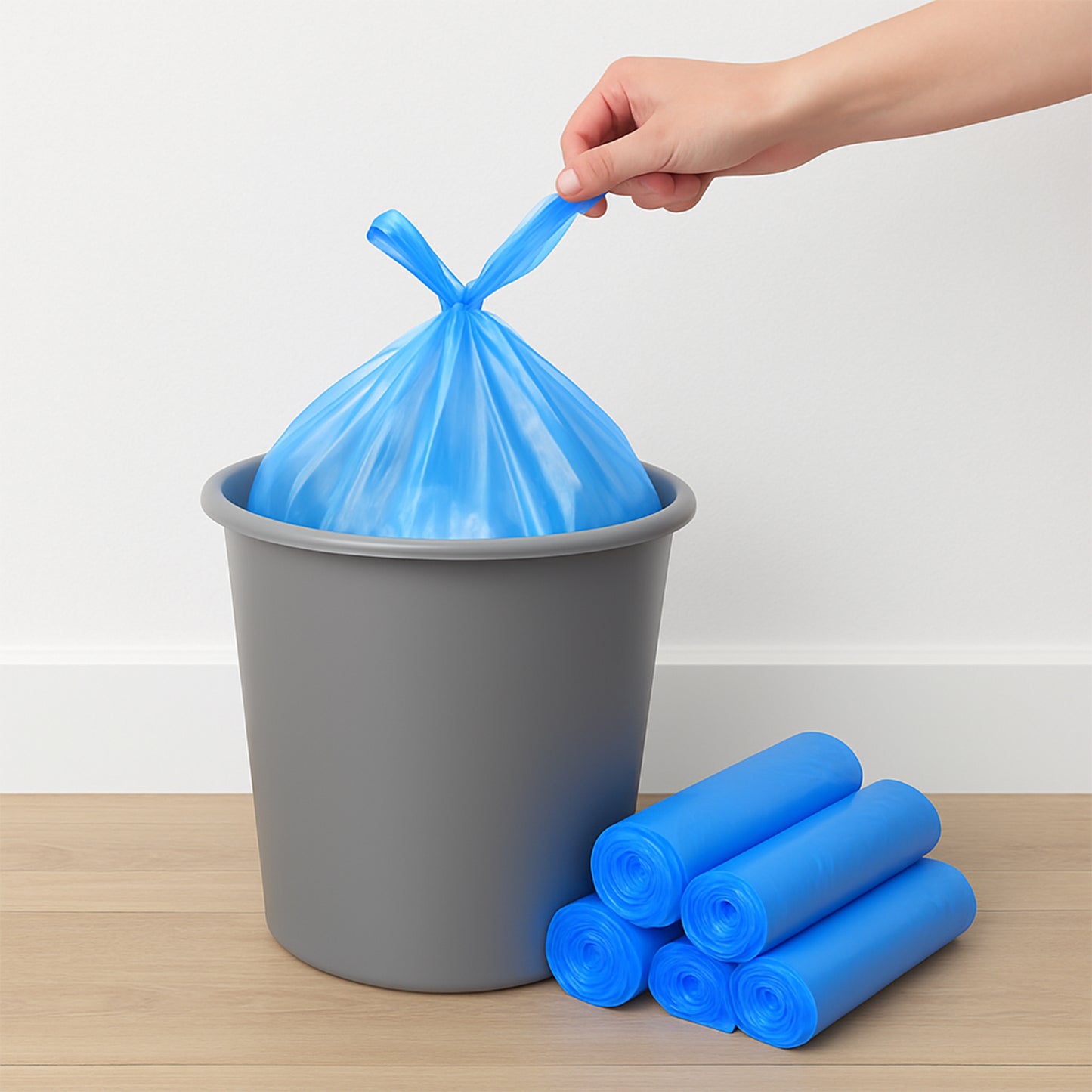 Disposable Garbage Bags 55 X 40 Cm (5 Pc) - Zidbik