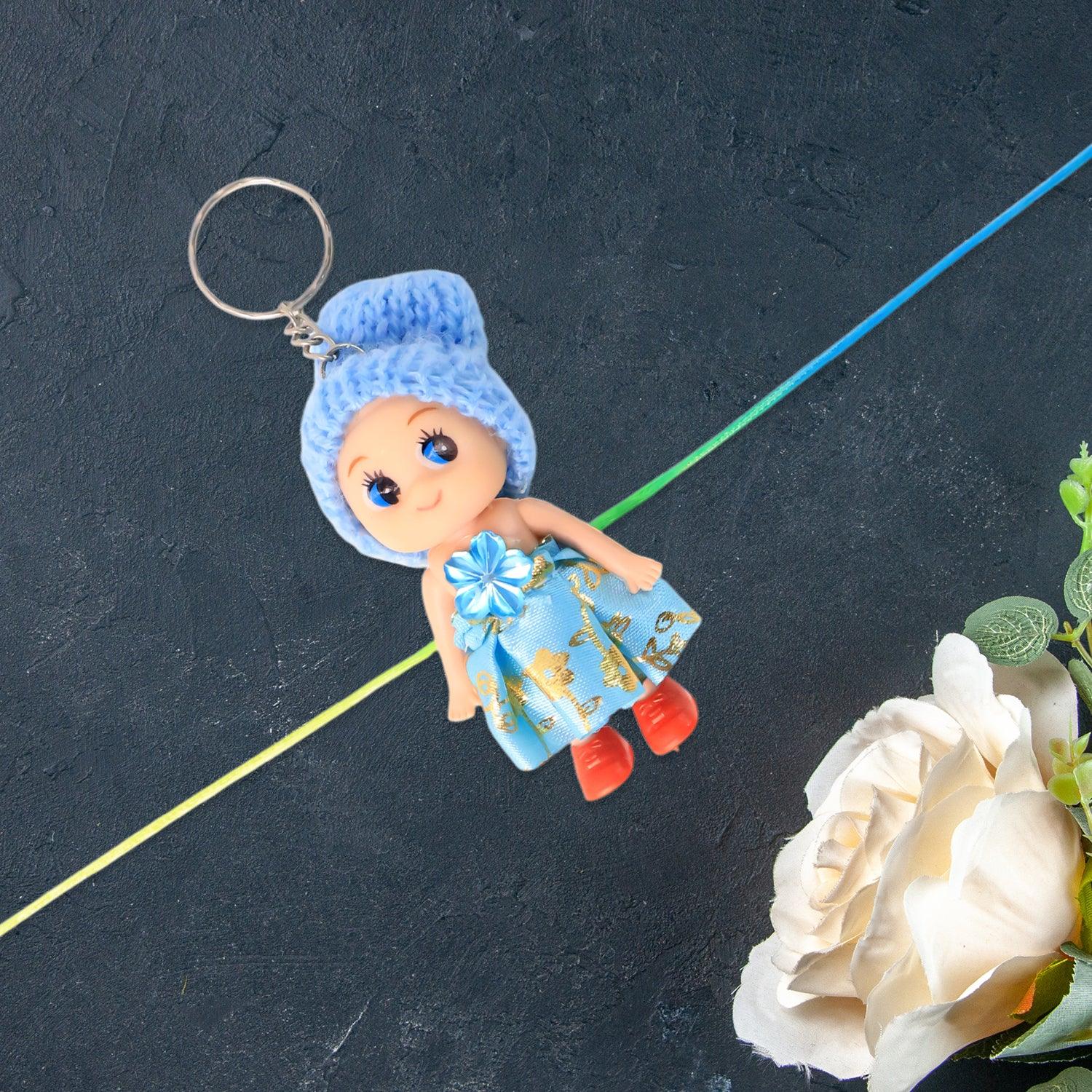 Multifunction Doll Rakhi For Kids Cute Soft Toy Rakhi With Keychain Use Decorative Fancy Rakhi Cum Keyring For Boys Girls - Zidbik