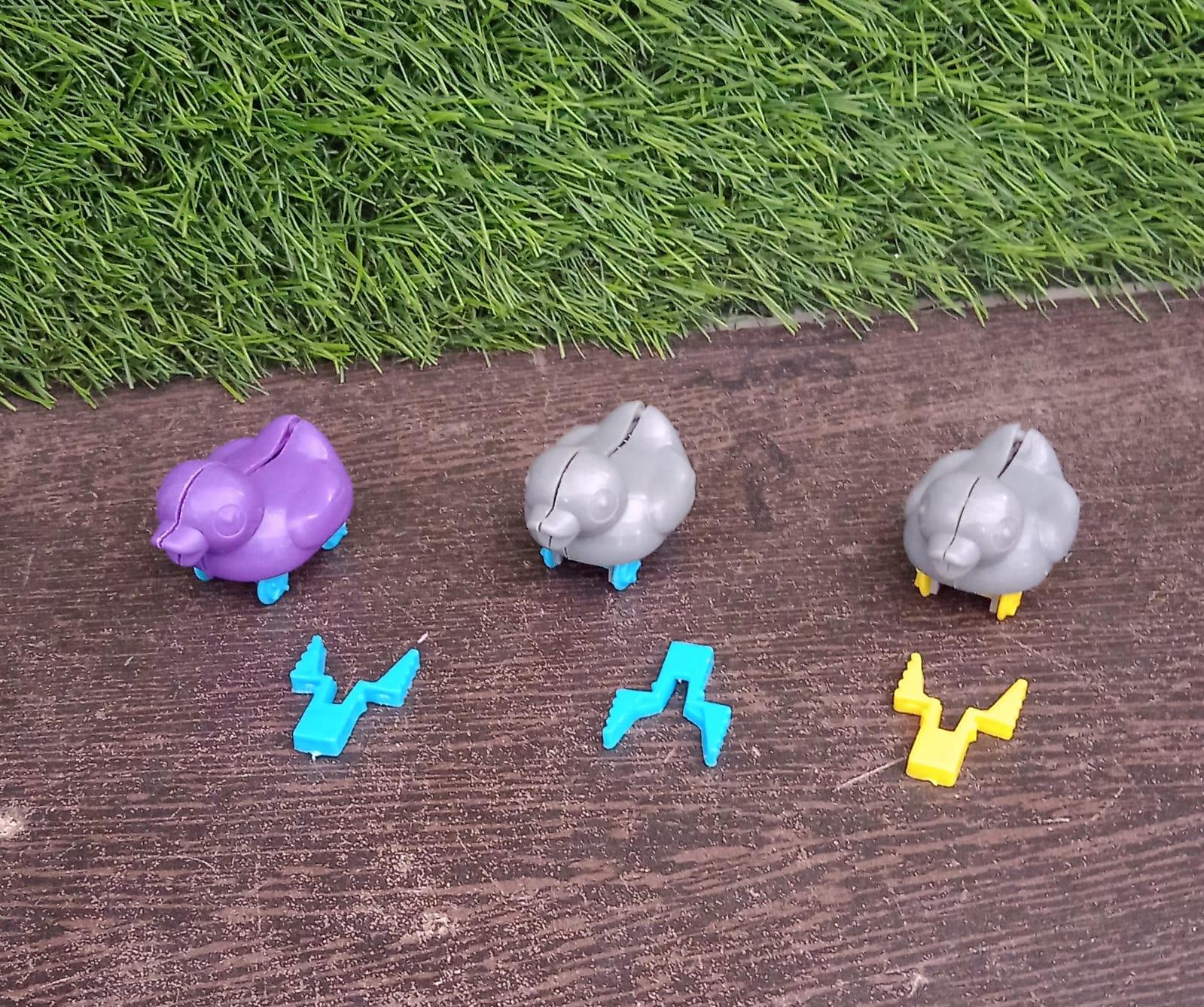 Small Push Back Duck Toy Ejectable Spring Tail Duck Small Diy Duck Toy - Zidbik