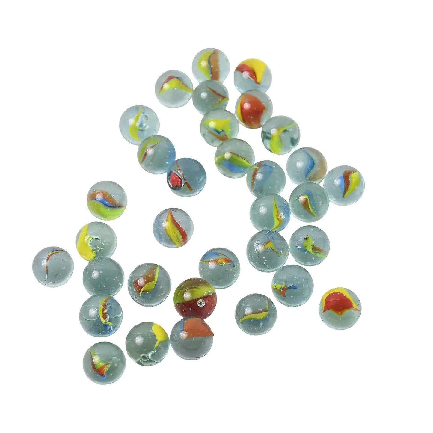 Glass Marbles For Kids Approx 35 (35 In 1) - Zidbik