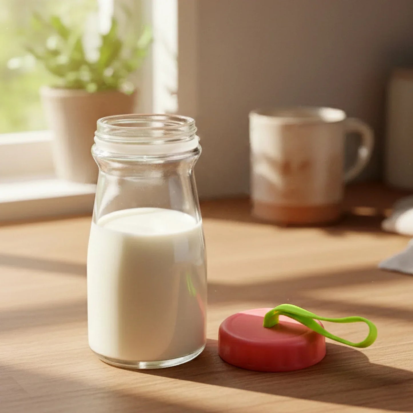 Premium Glass Bottle With Leak-proof Lid 300 Ml - Zidbik