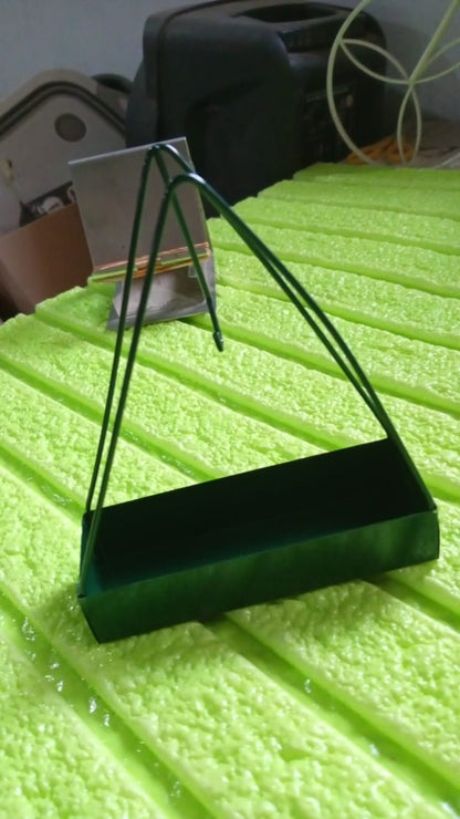 12880 Mosquito Coil Holder Frame Triangular Shape Iron Mosquito Incense Holder Mosquito Repellent Incense Holder Hanging Mosquito Repellent Outdoor Stylish Mosquito Repellent Incense Holder - Zidbik
