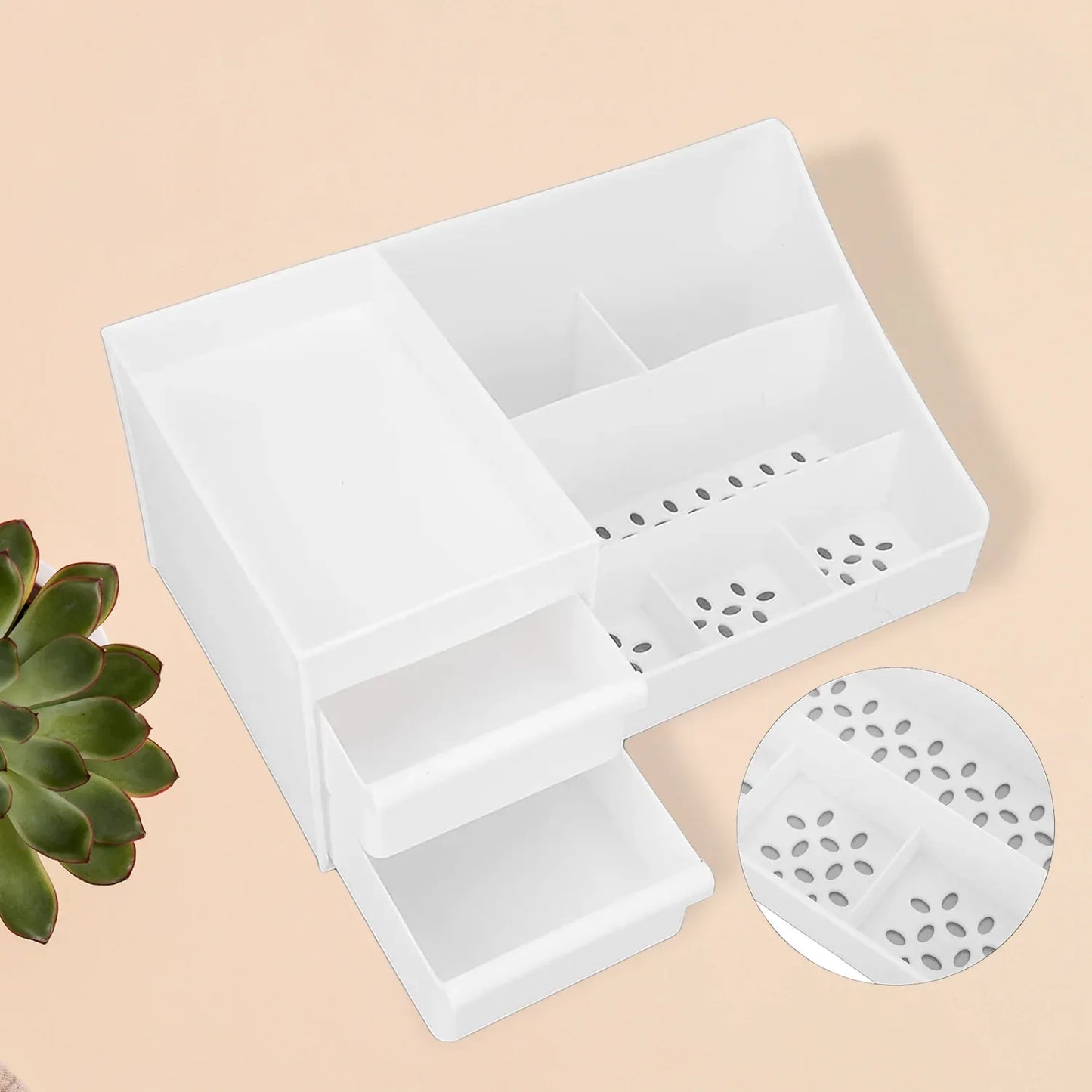 Large Capacity Desktop Cosmetic Storage Box (1 Pc Mix Color) - Zidbik