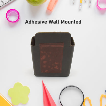 8485  Multipurpose Plastic Wall Mounted Remote  Mobile Holder Stand  (Pack Of 4) - Zidbik