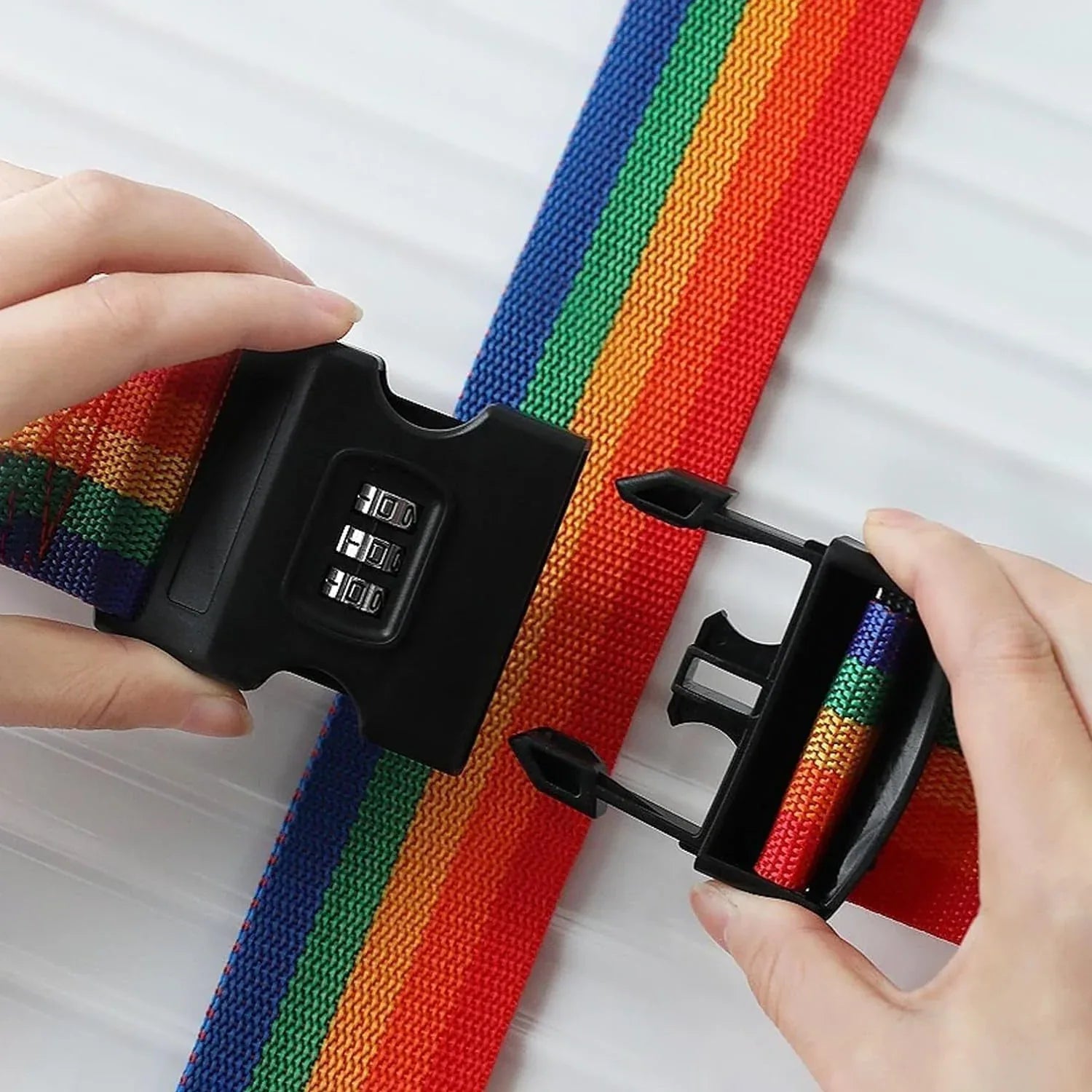 Heavy-duty Rainbow Webbing With 3-digit Code Lock - Zidbik