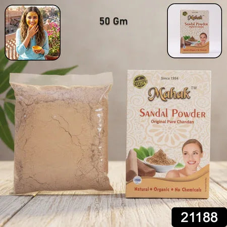 Natural Sandal Powder For Traditional Skincare 50 Gm - Zidbik