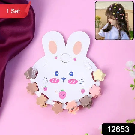 Premium Flower-shaped Mini Hair Claw Clip Set - Zidbik