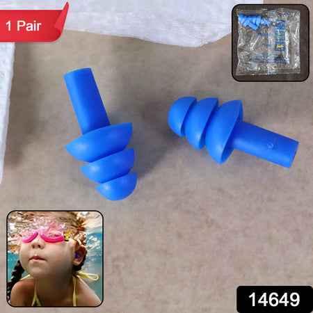 Reusable Silicone Swimming Ear Plugs Set - Comfortable and Effective Reusable Silicone Ear Plugs - Zidbik