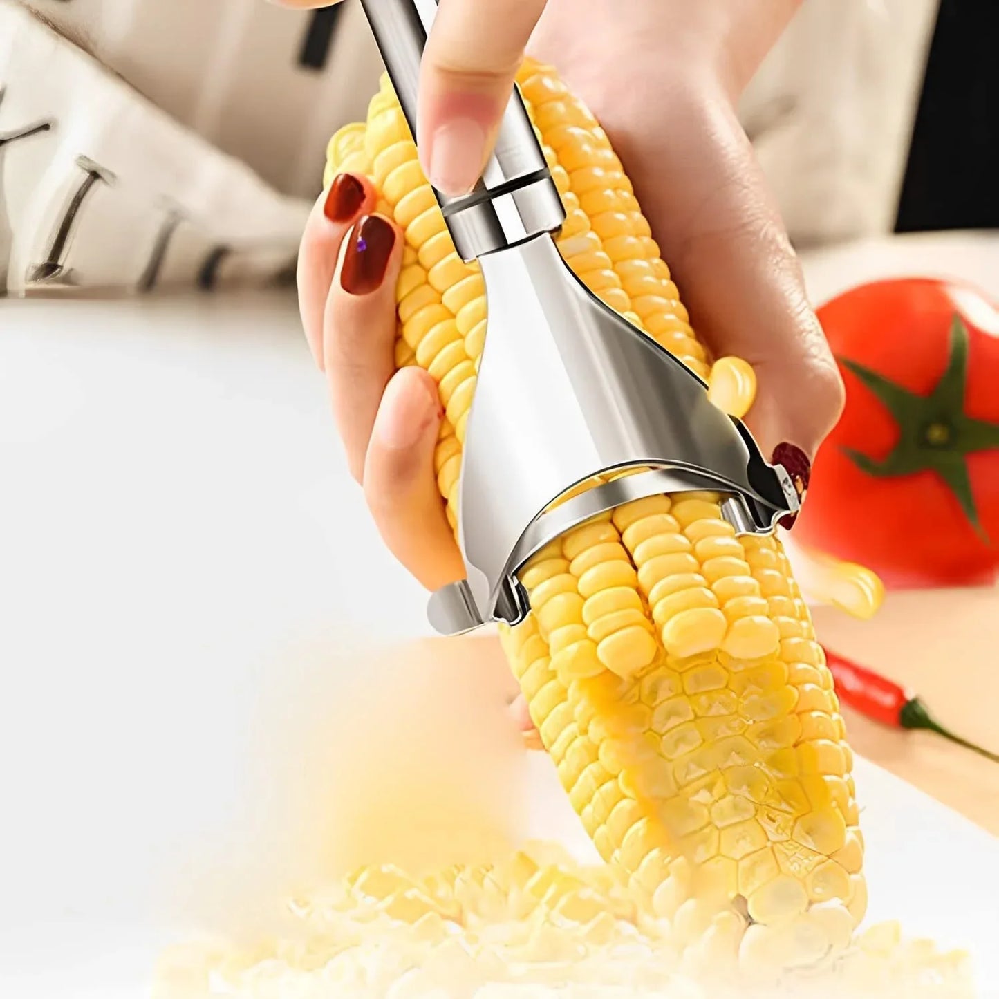 Stainless Steel Fruit Vegetable Peeler With Serrated Blade (1 Pc) - Zidbik