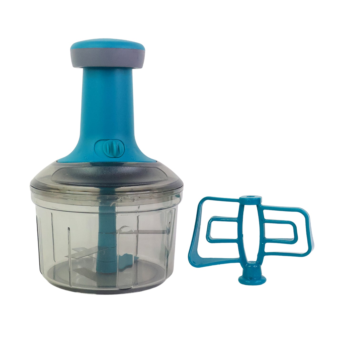 Supermom Premium Manual Push Chopper And Vegetable Cutter (750ml  1 Pc) - Zidbik