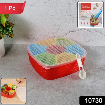 7 In 1 Dry Fruit Snack Box With Spoon - Zidbik