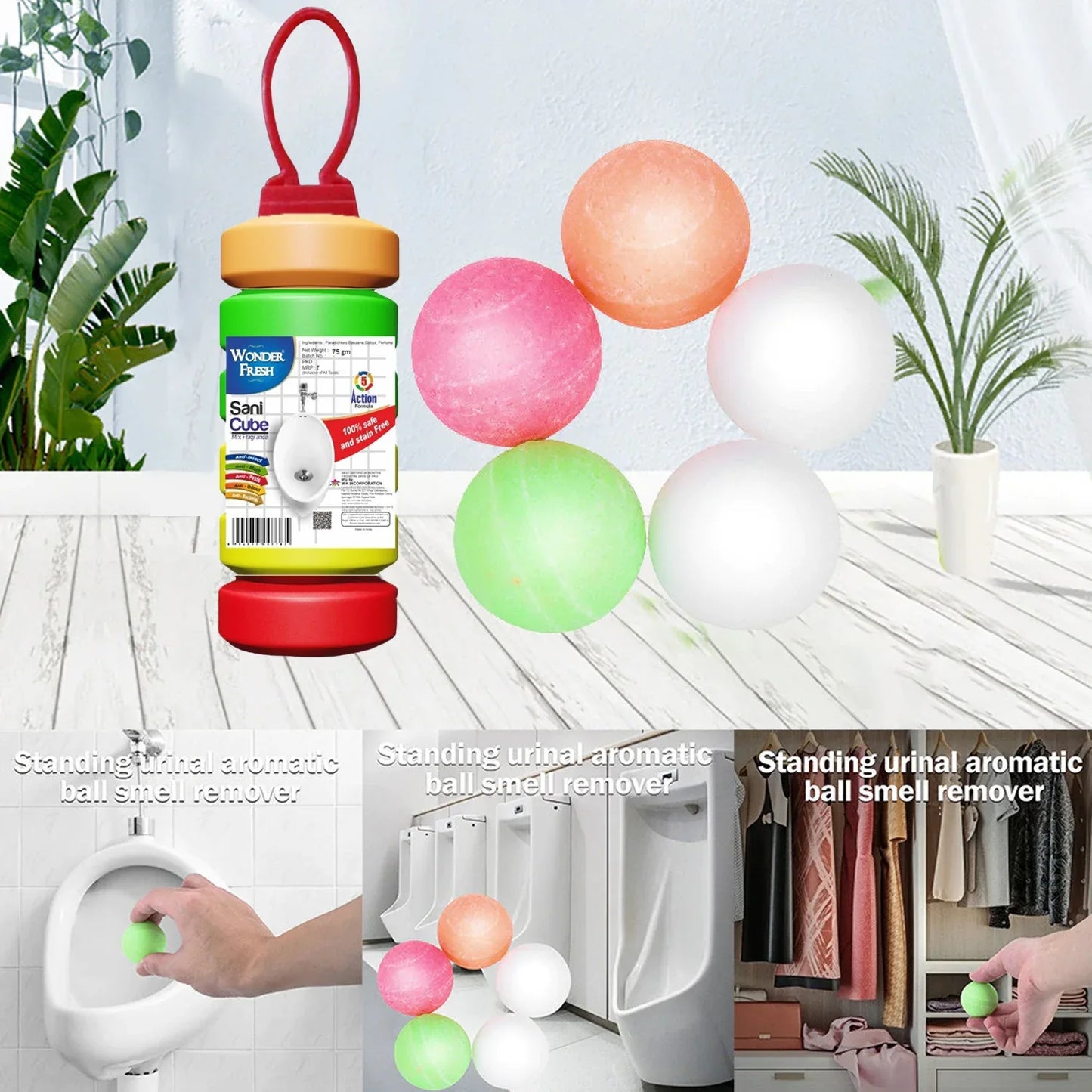 6286 Urinal Cubes Sani Cubes Bathroom Freshener Fragrance Blocks Air Freshener For Bathroom Toilet Shoe Rack Etc. Long-lasting Fragrance - Zidbik