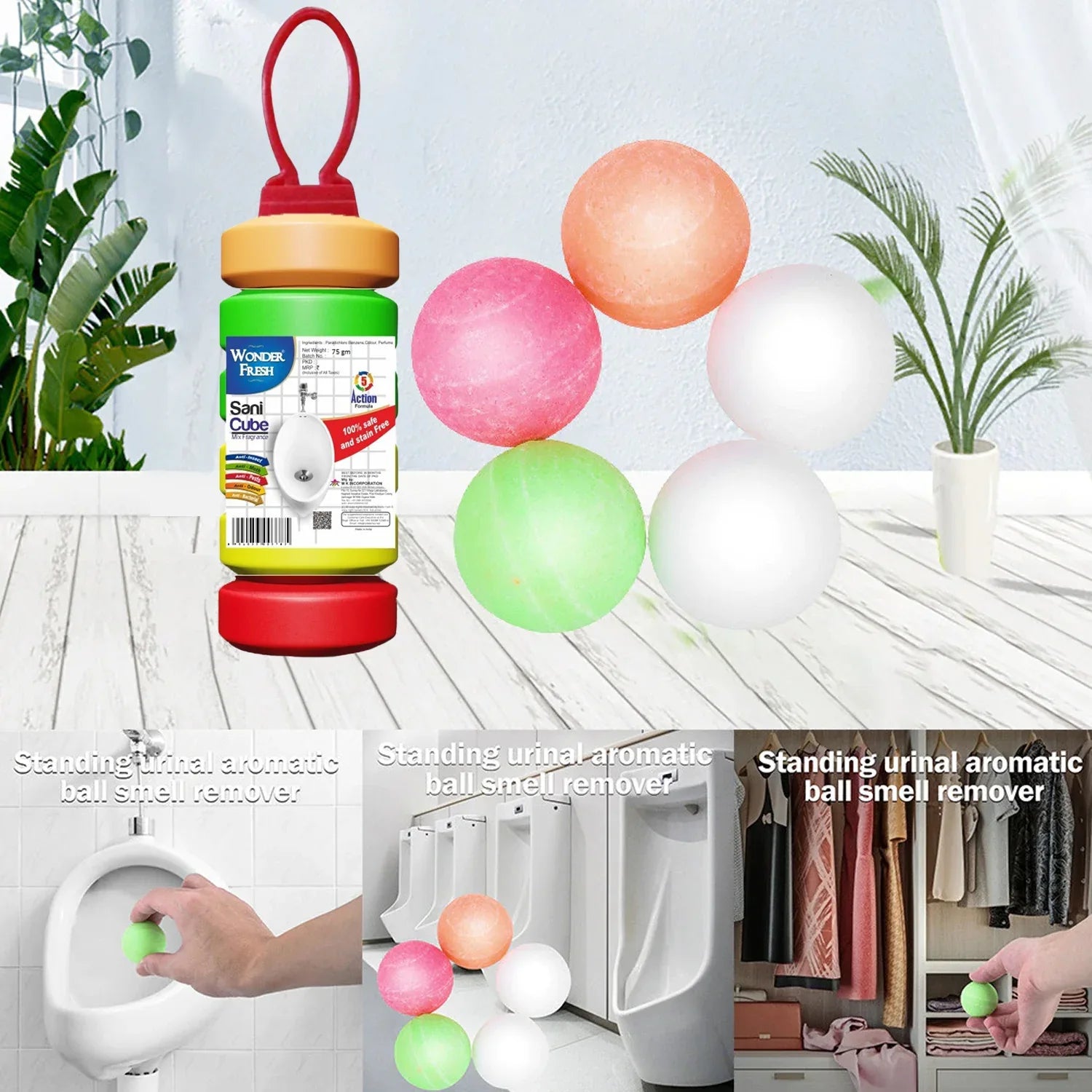 6286 Urinal Cubes Sani Cubes Bathroom Freshener Fragrance Blocks Air Freshener For Bathroom Toilet Shoe Rack Etc. Long-lasting Fragrance - Zidbik