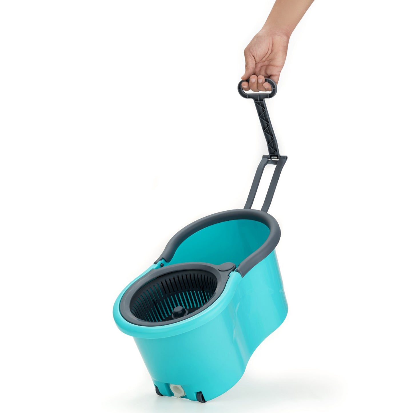 4941 Quick Spin Mop Plastic Spin Bucket Floor Cleaning Easy Wheels  Big Bucket Floor Cleaning Mop With Bucket - Zidbik