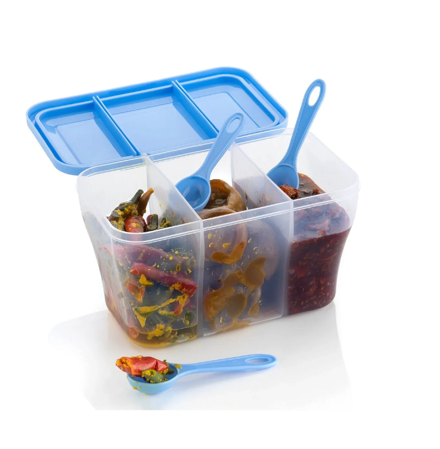 2625 Plastic Square Storage Organiser Container (750ml Capacity) - Zidbik