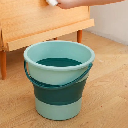 4009 Water Bucket Folding High Capacity Foldable Hanging With Handle Storage Water Space-saving Great Load Bearing Laundry Basket Bathroom Products - Zidbik