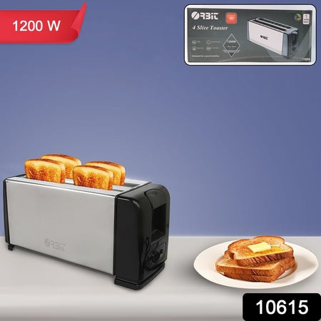 Orbit Adjustable Pop-up Toaster - 1200w - Zidbik