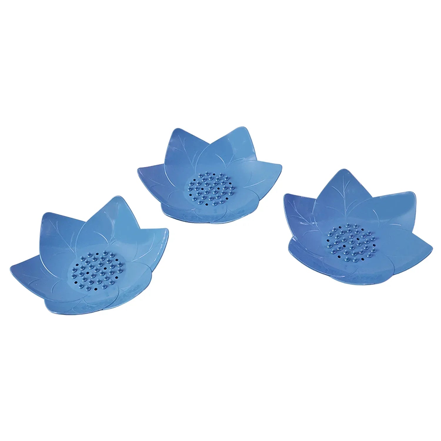 Supermom 3-piece Lotus Blossom Design Soap Holder Set - Zidbik