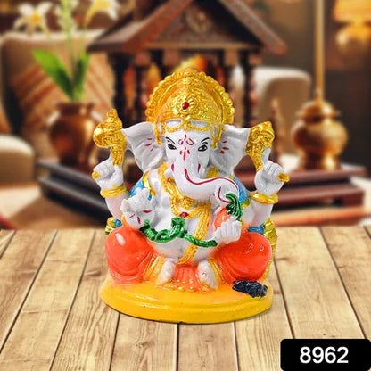Lord Ganesha Idol Ganpati Statue Ganpatii Bappa Showpiece For Gifts (1 Pc) - Zidbik