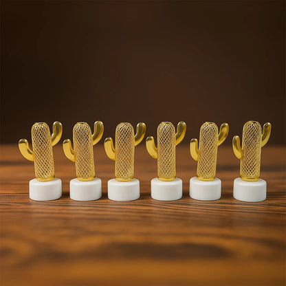 Decorative Cactus Shaped Flameless Led Candles (12 Pc) - Zidbik