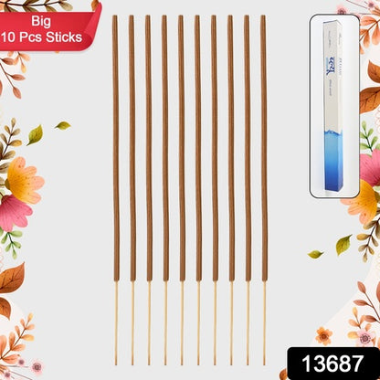 Big Blue Ocean Premium Incense Sticks  Agarbatti (10 Pcs Sticks  40 Cm  Stand Not Included) - Zidbik