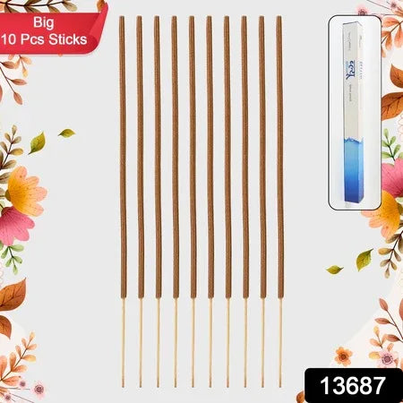 Big Blue Ocean Premium Incense Sticks  Agarbatti (10 Pcs Sticks  40 Cm  Stand Not Included) - Zidbik