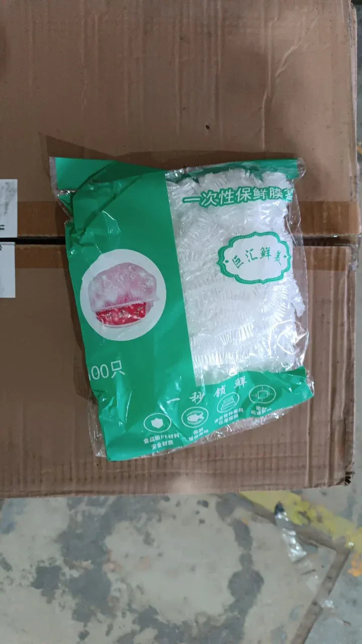 Disposable Elastic Food Storage Covers Bag (100 Pcs Set Big) - Zidbik