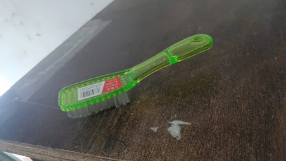 Plastic Handle Shoes Clothes Scrubbing Brush (1 Pc Mix Color 19 Cm) - Zidbik