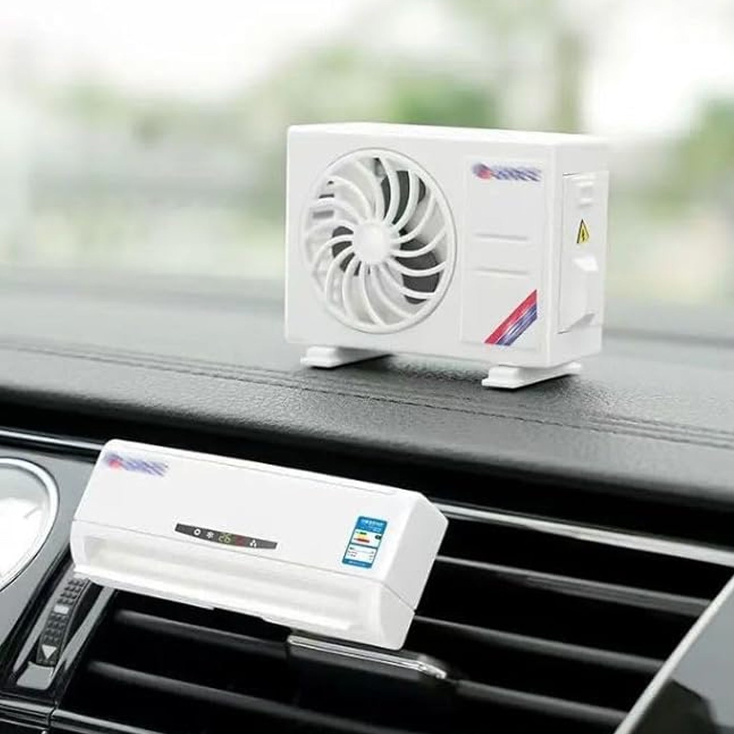 Ac Design Solar-powered Car Air Freshener Built-in Perfume Diffuser For Dashboard And Ac Vent - Zidbik