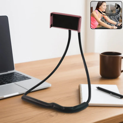 Neck Phone Holder Desktop Lazy Stand - (1 Pc) - Zidbik