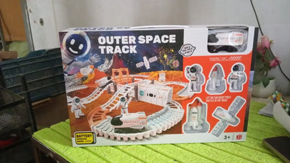 Outer Space Race Track Set For Kids Toys (1 Set) - Zidbik