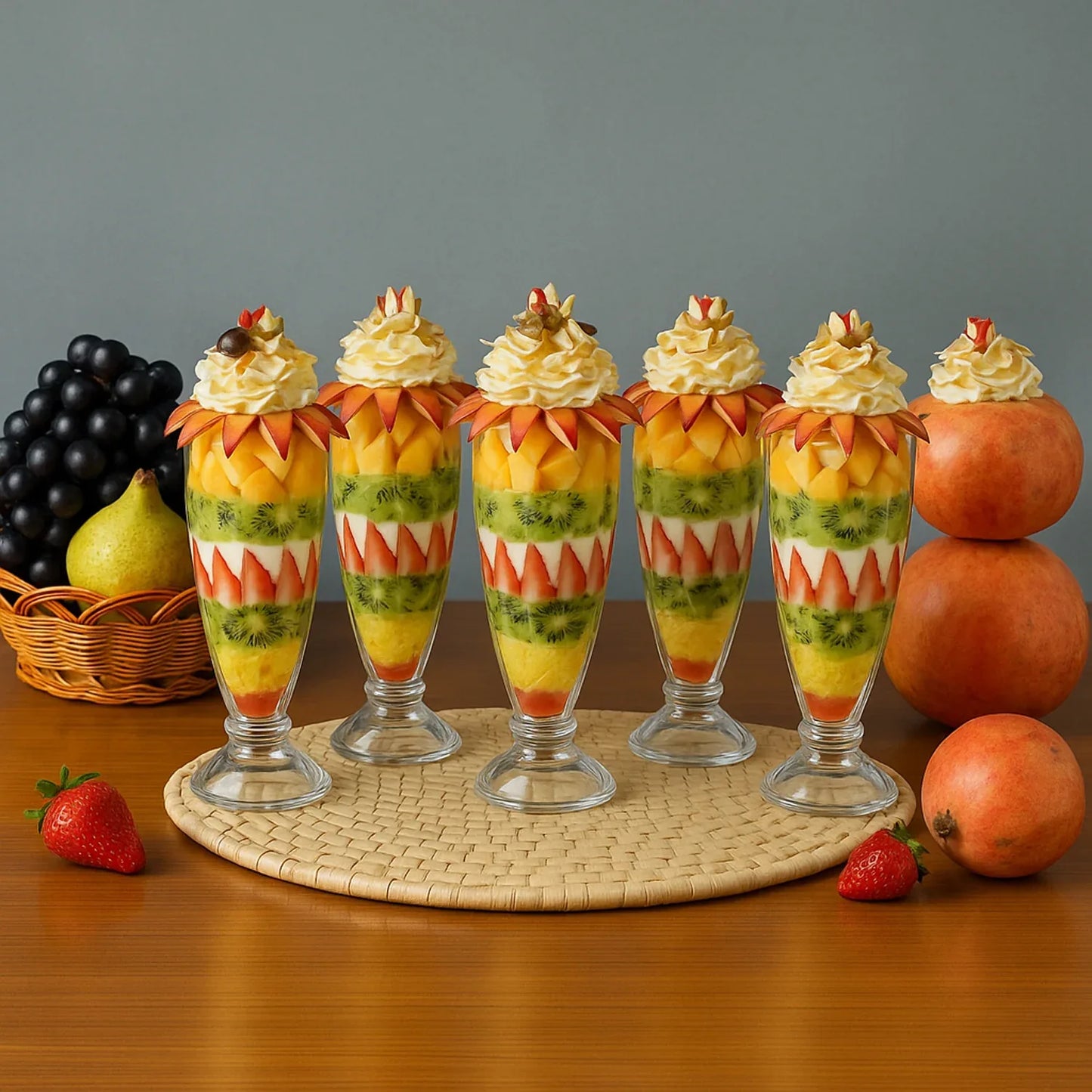 Apex Premium Dessert Falooda Glasses (Approx 400ml 6 Pc) - Zidbik