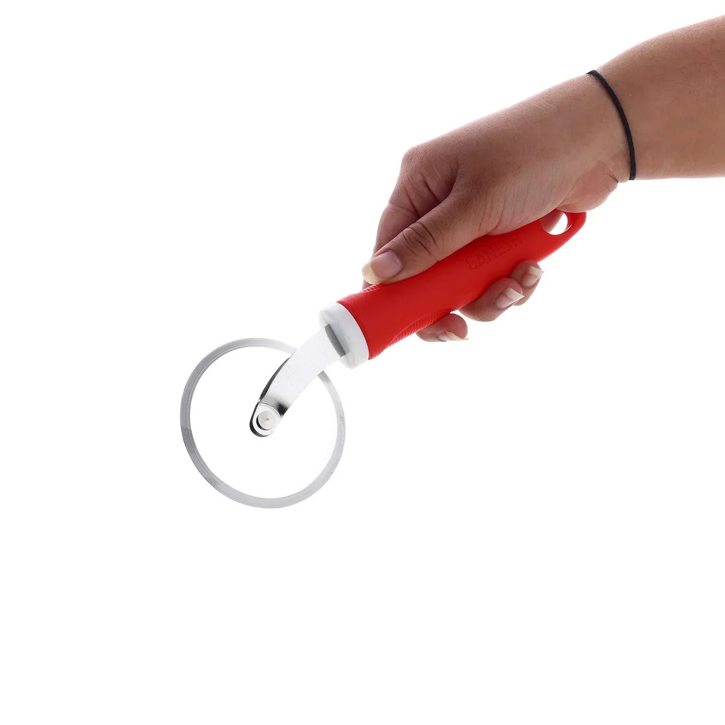 8707 Ganesh Ganesh Pizza Pastry Cutter Wheel Pizza Cutter (Stainless Steel) - Zidbik