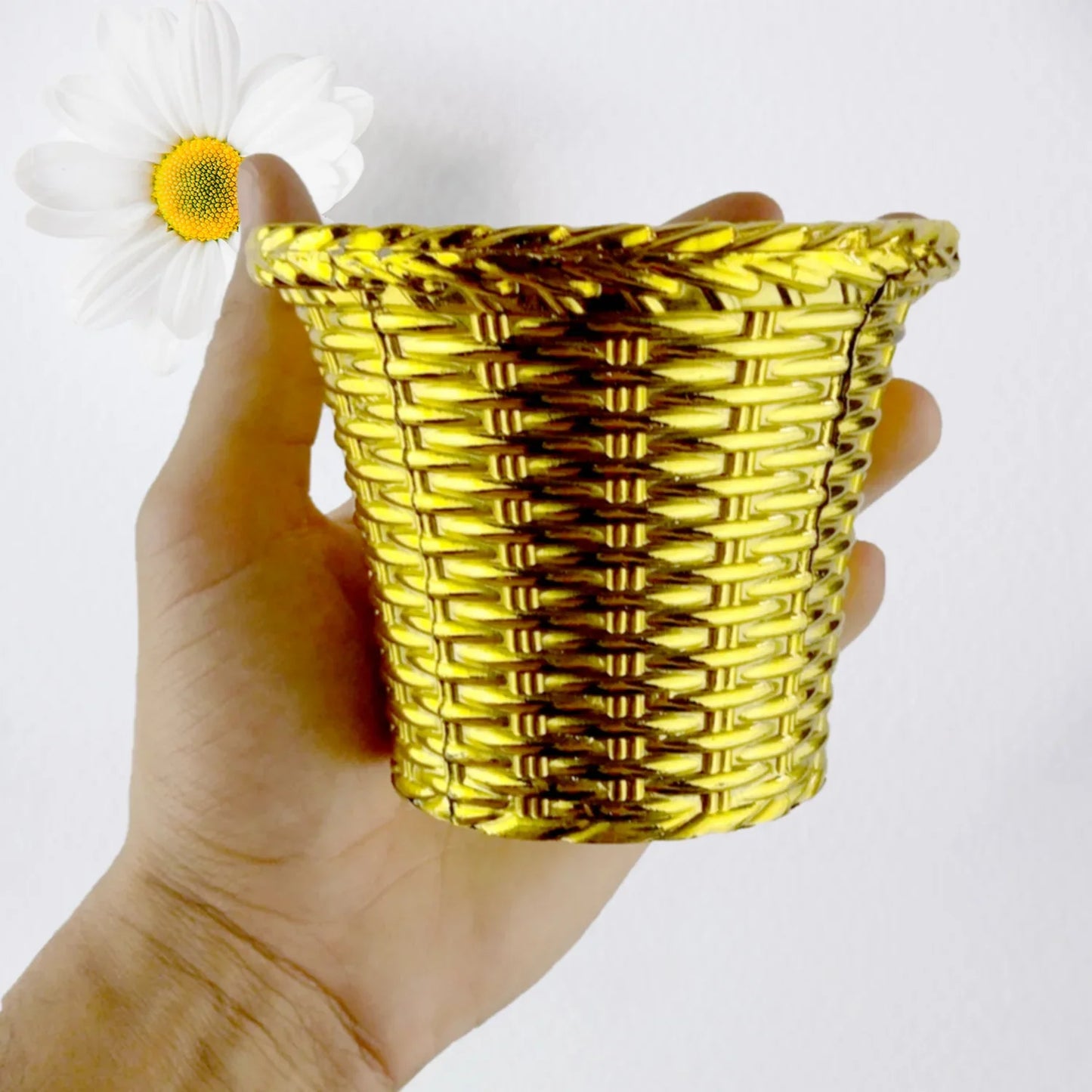Plastic Flower Valencia (Pot) Home And Outdoor (1 Pc) - Zidbik
