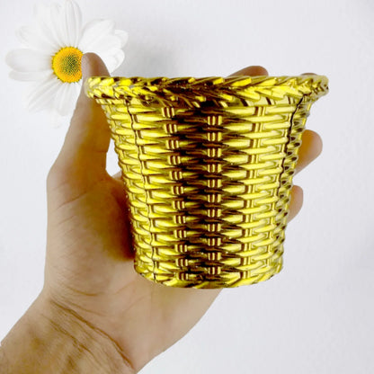 Plastic Flower Valencia (Pot) Home And Outdoor (1 Pc) - Zidbik