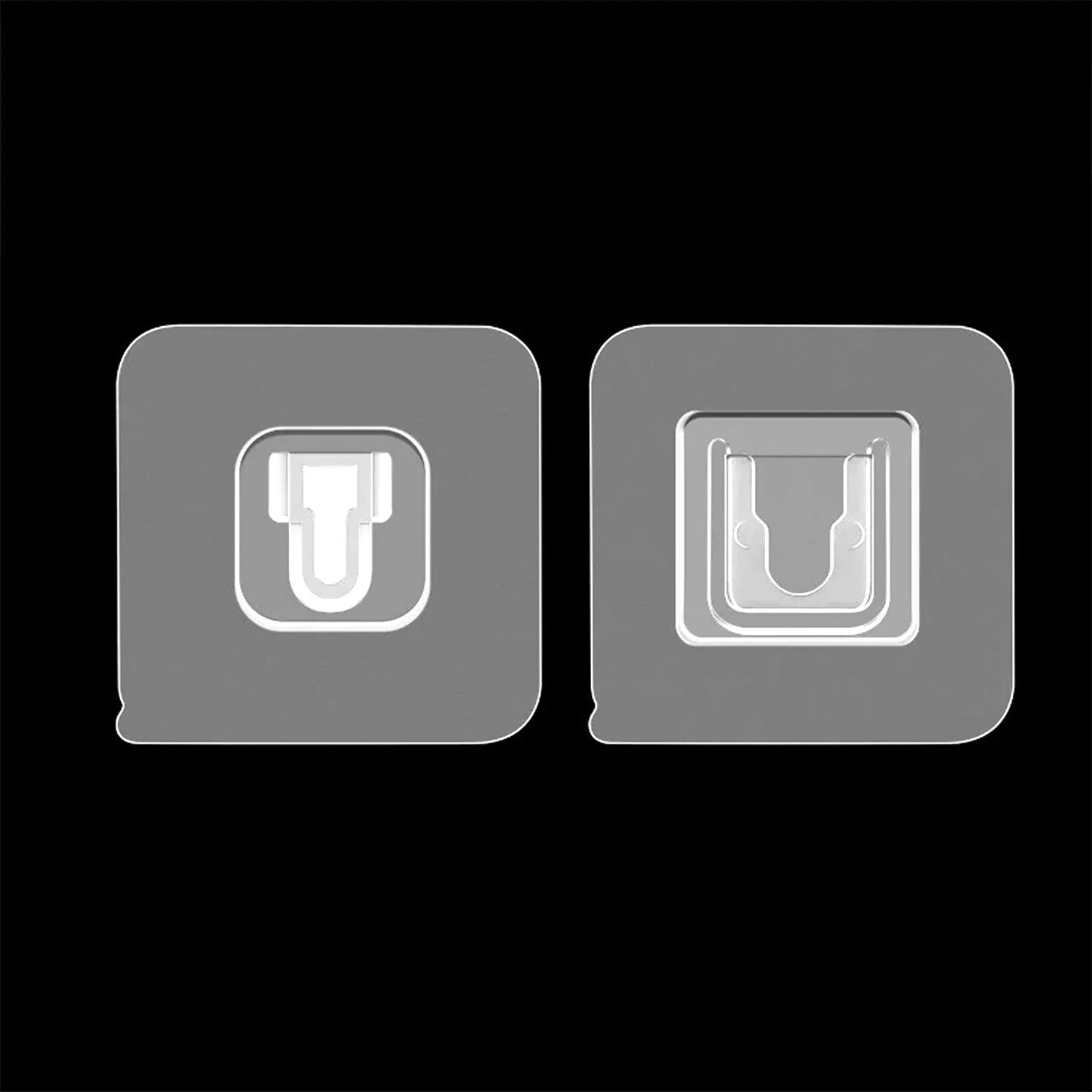 1742 Magic Adhesive Plastic Wall Hooks Heavy Duty Hooks (Pack Of 20) - Zidbik