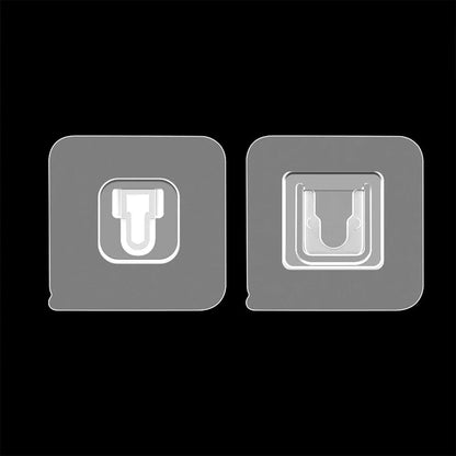 1742 Magic Adhesive Plastic Wall Hooks Heavy Duty Hooks (Pack Of 20) - Zidbik